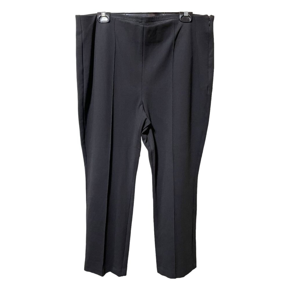 Chico's Black Side‎ Zipper Pants with Seam on Front